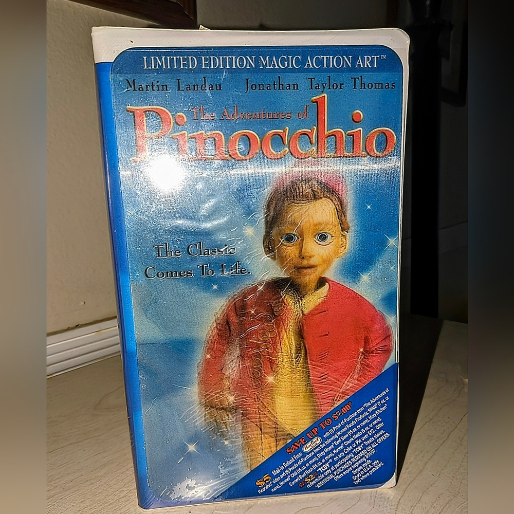 The Adventures of Pinocchio (1996) Sealed VHS - Limited Edition